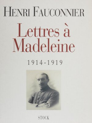 cover image of Lettres à Madeleine (1914-1919)
